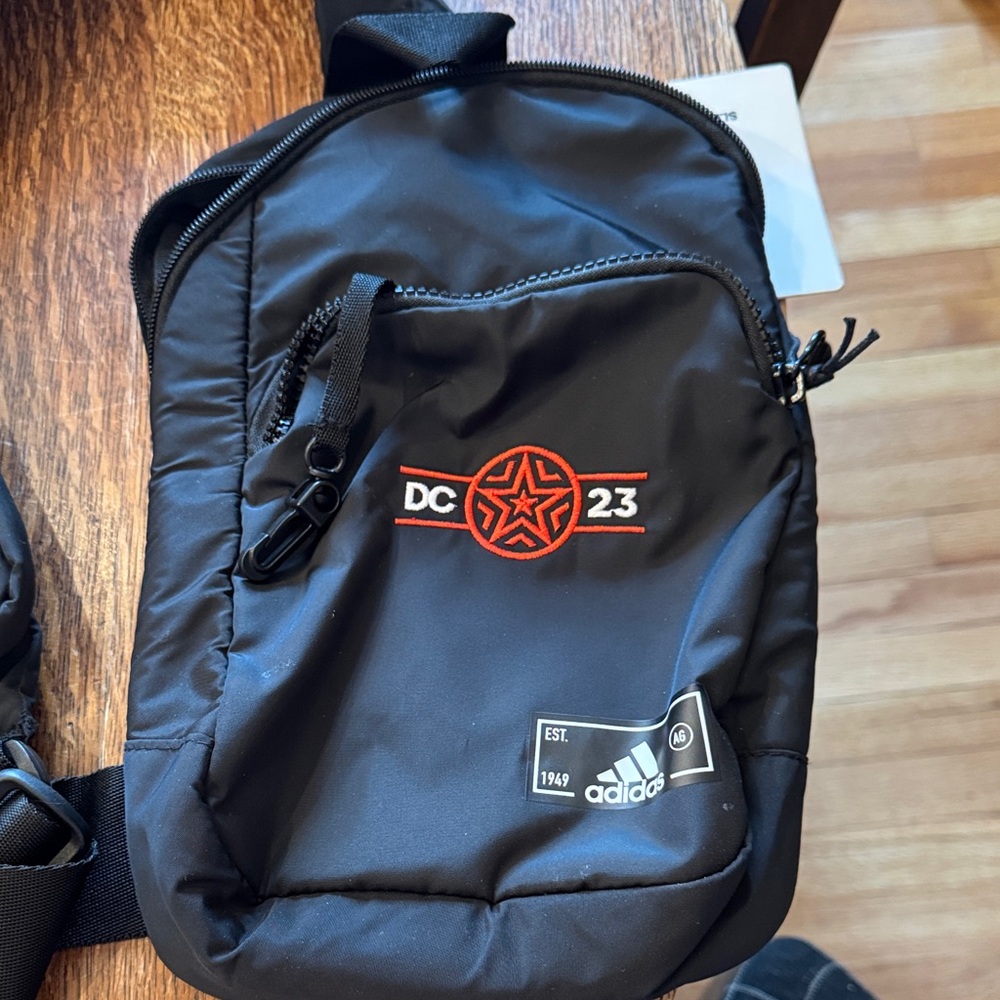 Adidas Black Backpack with Red and White Details - Picture 3 of 13